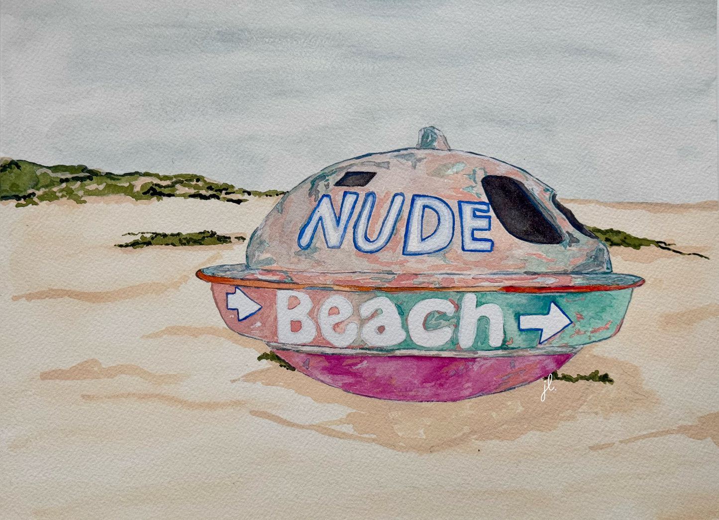 Nude Beach Pod - PRINT